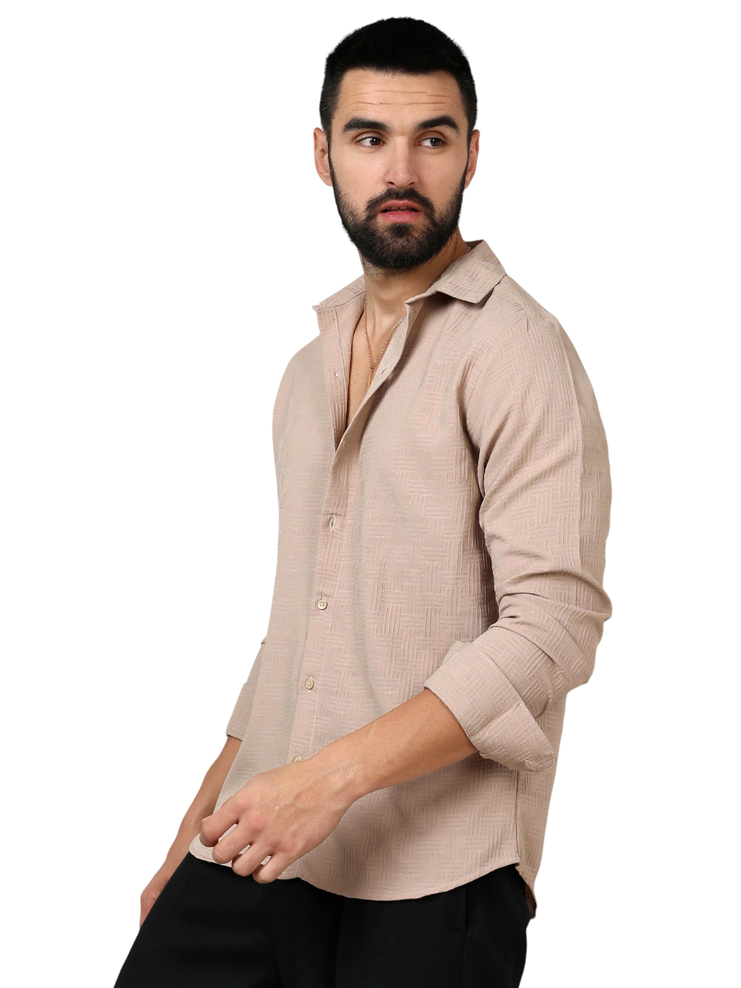 Campus Sutra Regular fit Ing ' Mathias ' - bézs