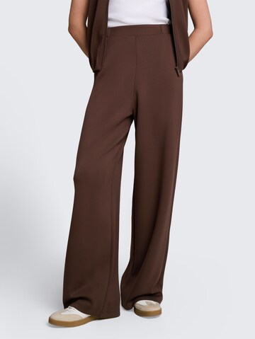 TOM TAILOR DENIM Wide Leg Hose in Braun