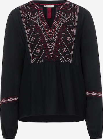 STREET ONE Blouse in Zwart: voorkant