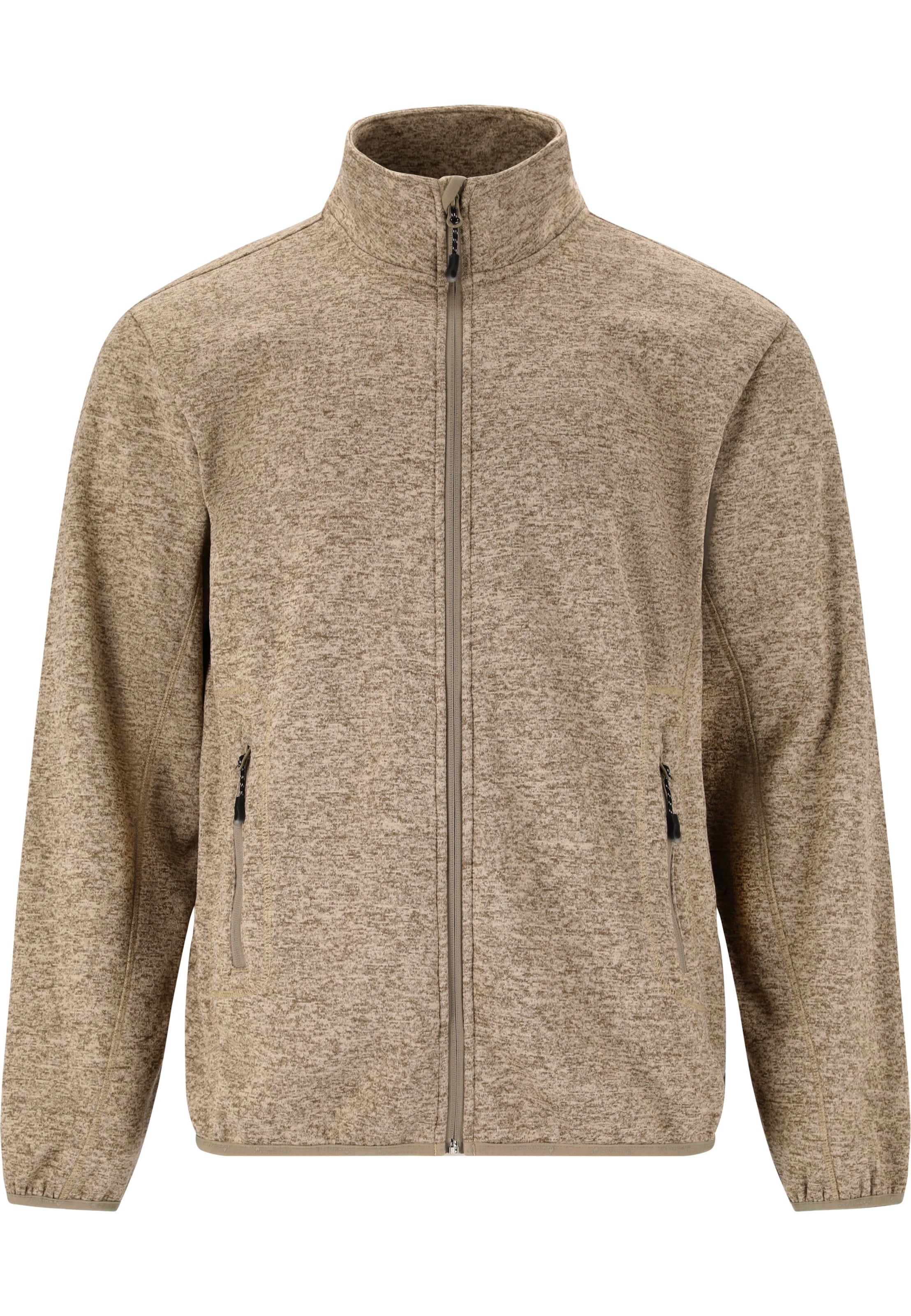 Whistler Athletic fleece jacket in Beige: front