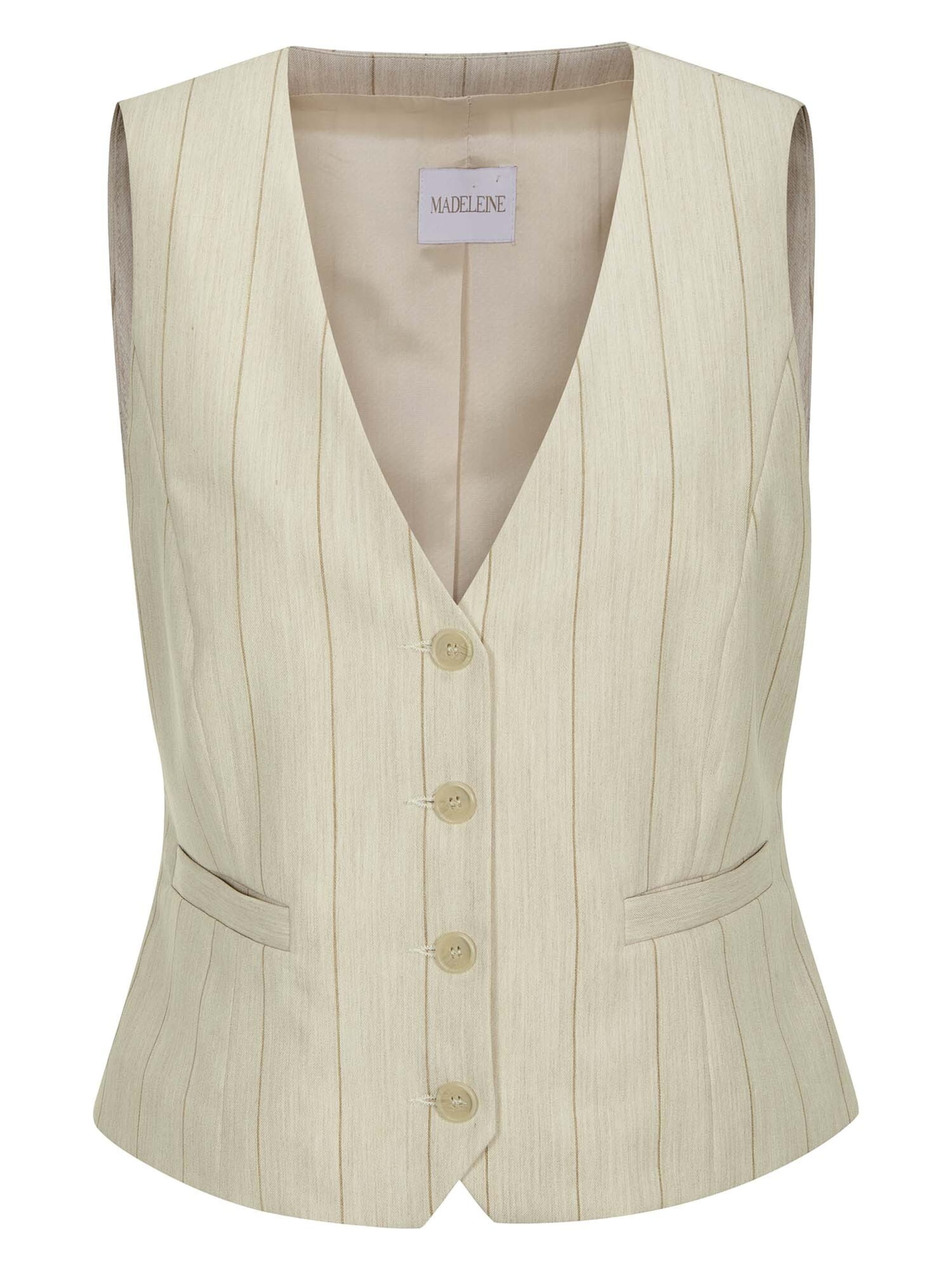 Gilet MADELEINE en blanc : devant