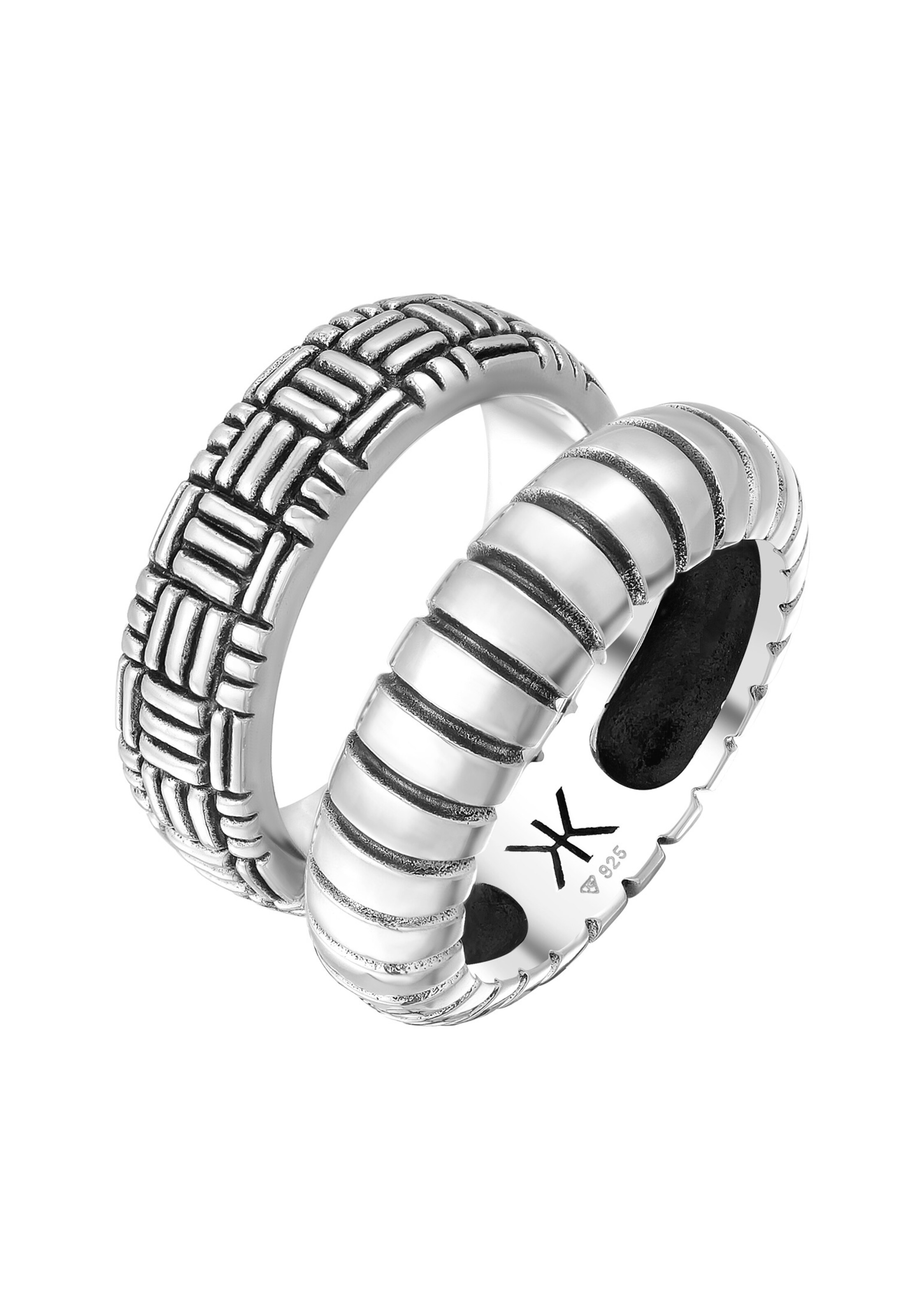 KUZZOI Ring in Silber: Vorderseite