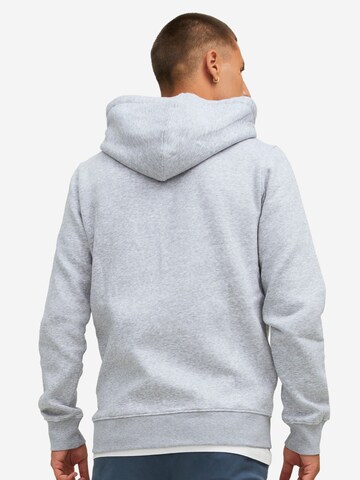 JACK & JONES Zip-Up Hoodie 'Star' in Grey