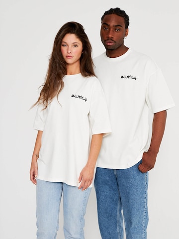 Multiply Apparel Shirt 'Tag' in White: front