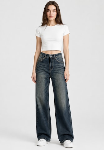 Wide leg Jeans di Elara in blu