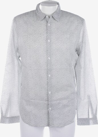 Sandro Button Up Shirt in XL in White: front