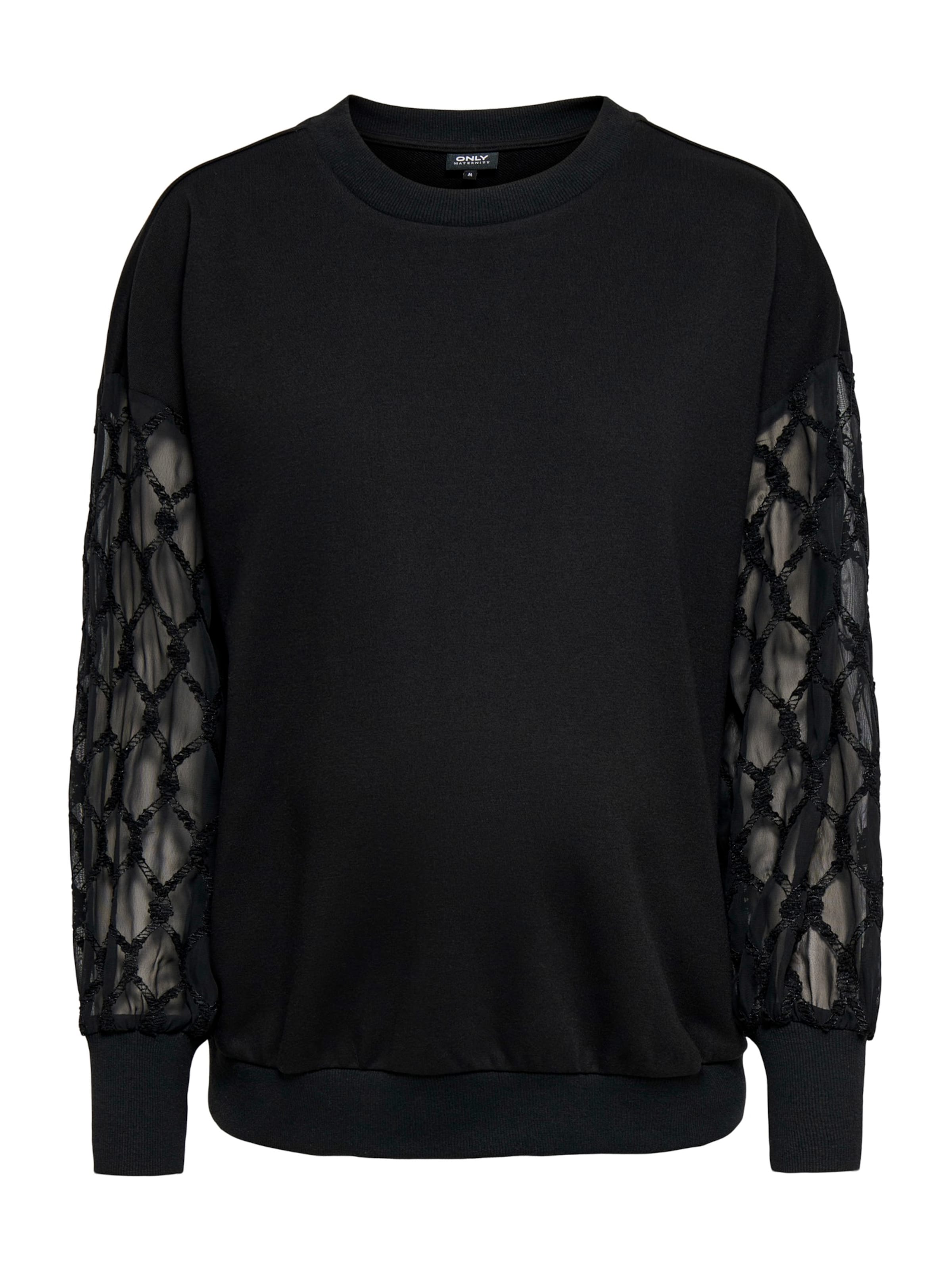 Only Maternity - Sweatshirt 'OLMNOMI' em preto
