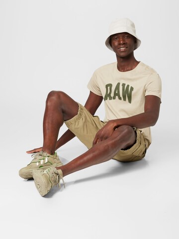 T-Shirt 'University' G-Star RAW en beige