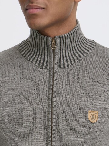 INDICODE JEANS Gebreid vest 'Andy' in Grijs