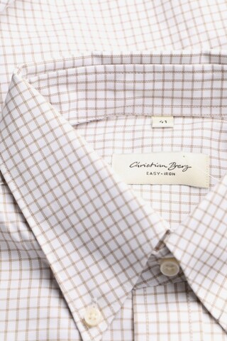 Christian Berg Button-down-Hemd L in Beige