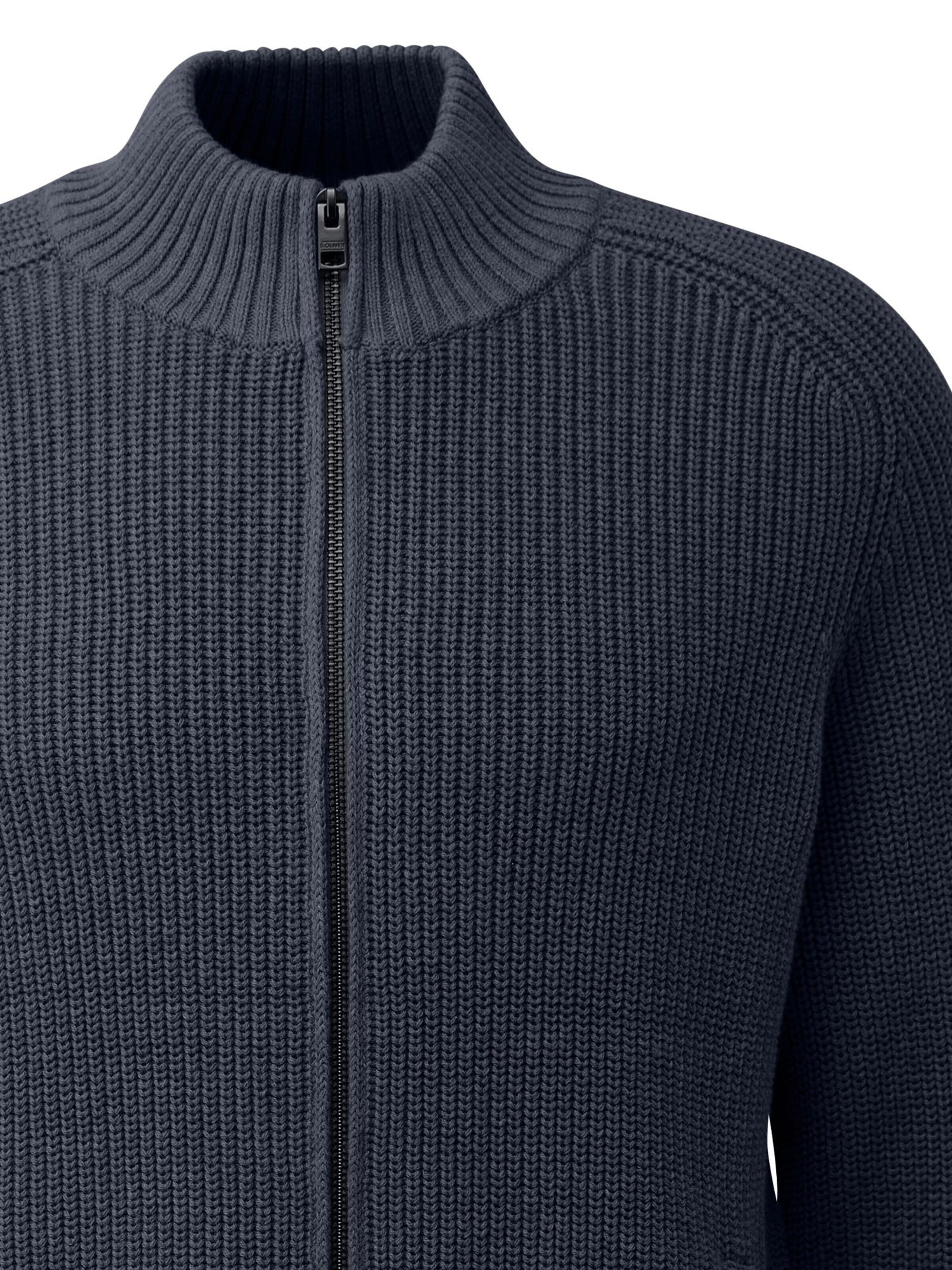 s.Oliver Strickjacke 'Basic' in Blau