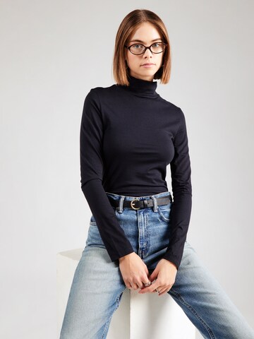 Tricou de la GANT pe negru: față
