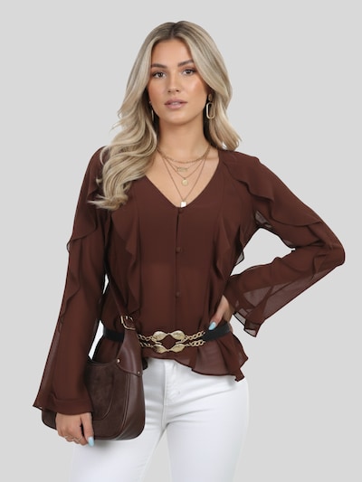 LapaPlus Blouse in de kleur Bruin, Productweergave