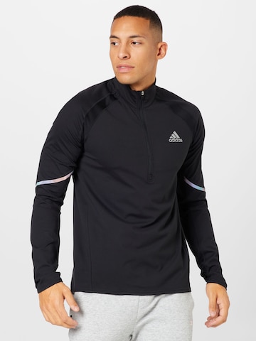 ADIDAS SPORTSWEAR - Camisa funcionais 'Everydayrun ' em preto: frente