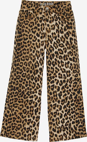 WE Fashion Wide Leg Farkut värissä ruskea: etupuoli