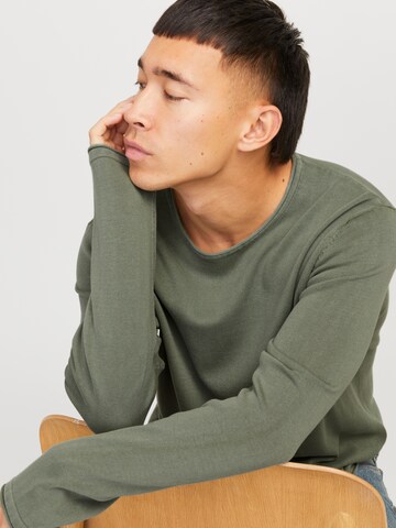 Regular fit Pullover 'JJLeo' di JACK & JONES in verde