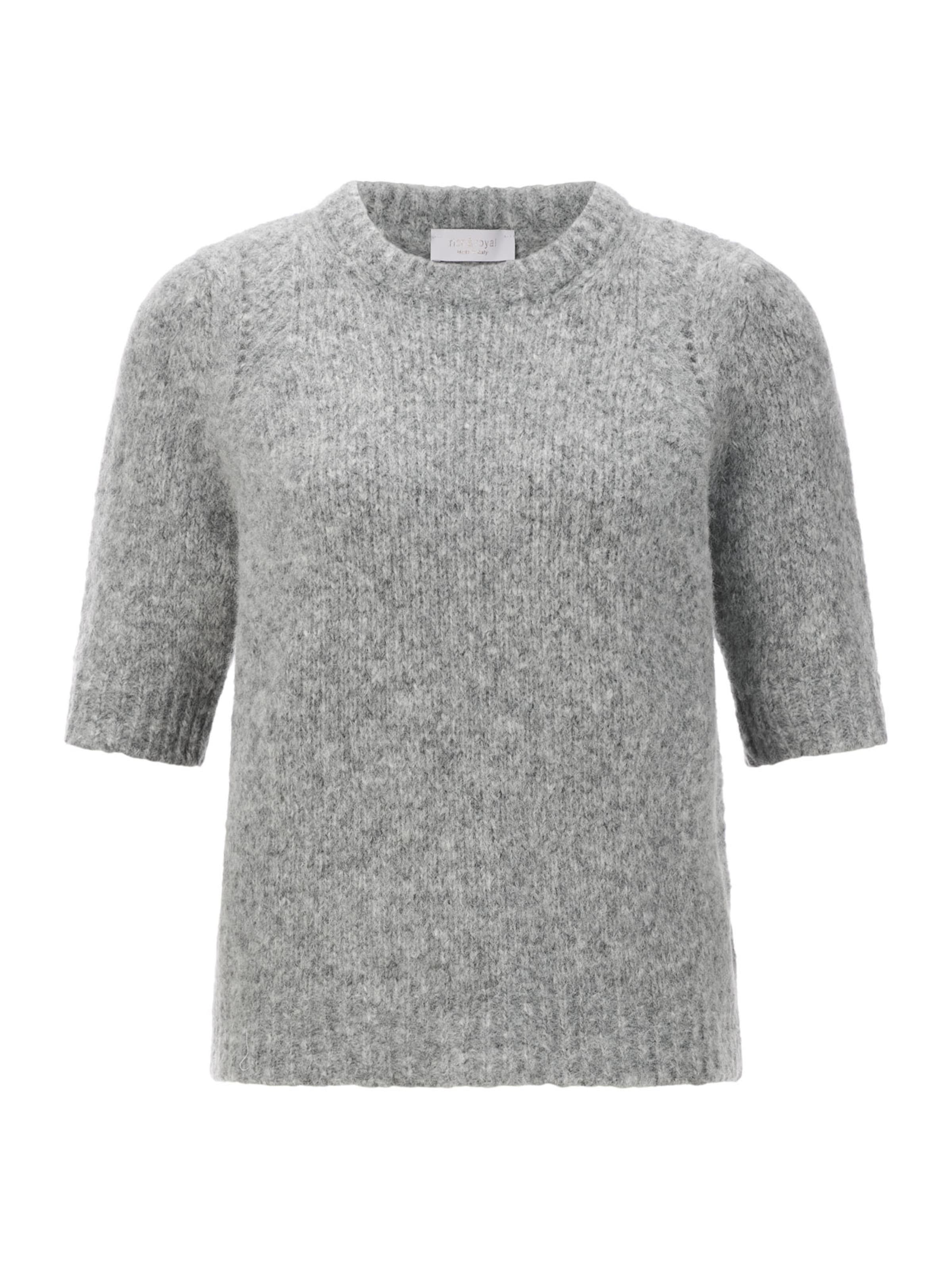 Rich & Royal Pulover | siva barva: sprednja stran