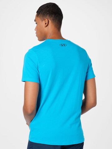 T-Shirt fonctionnel 'Foundation' UNDER ARMOUR en bleu