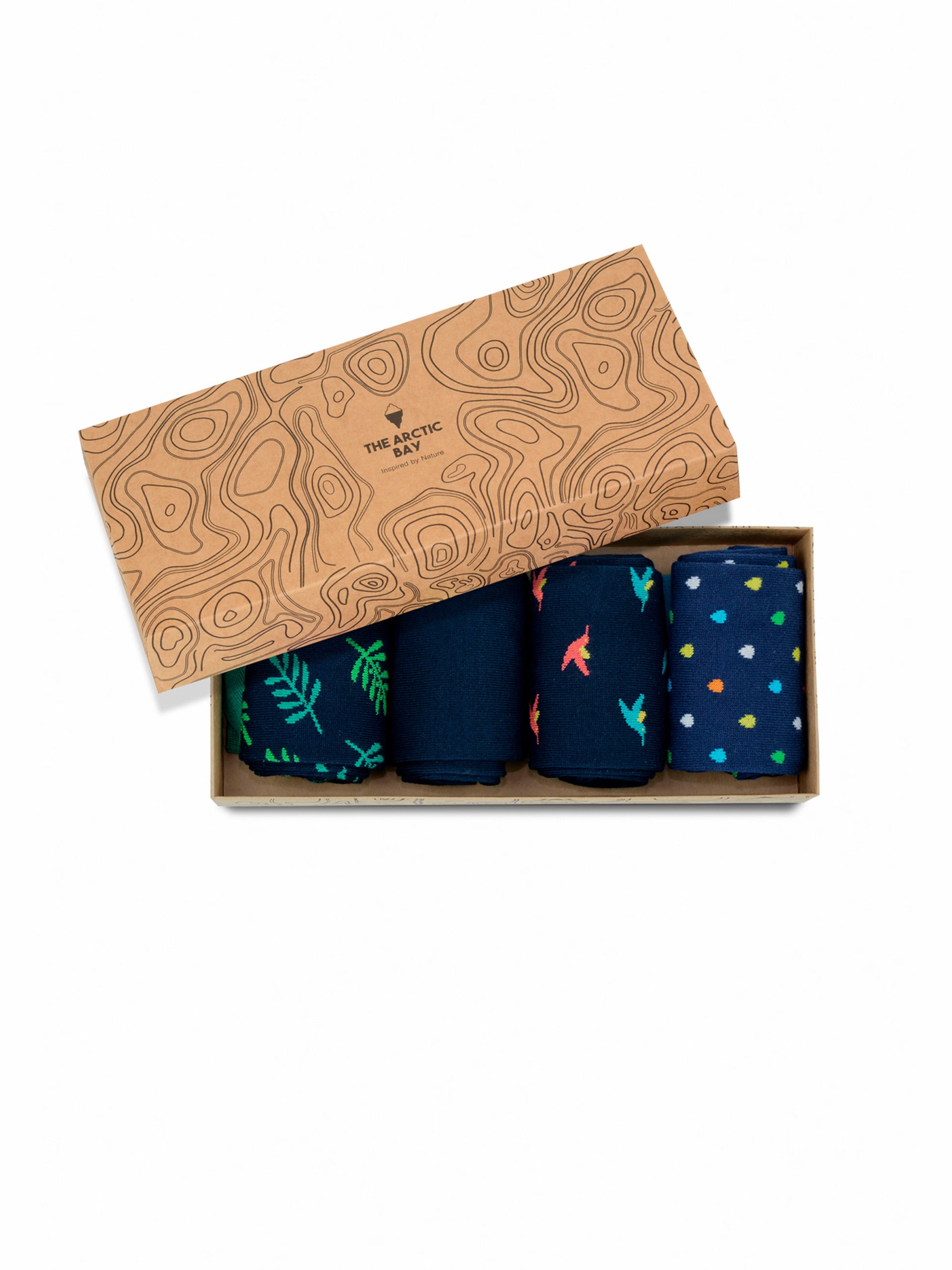 The Arctic Bay - Calcetines 'DEEP BLUE EDITION Gift box 4 Pack Unisex' en Mezcla de colores