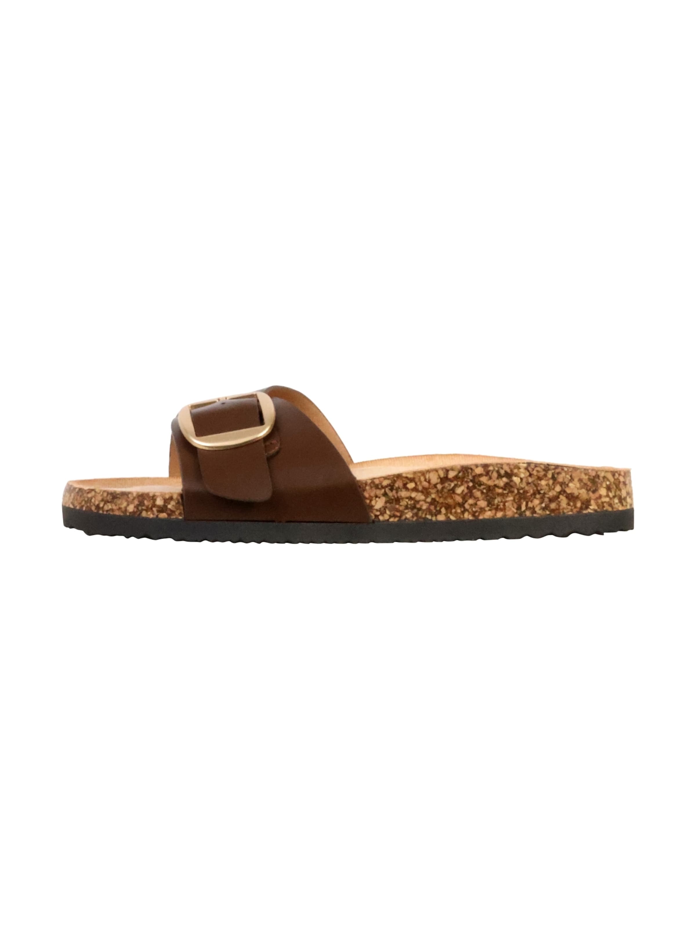 POTI PATI - Zapatos abiertos 'Supermodische Pantoletten zum Hineinschlüpfen' en marrón: frente