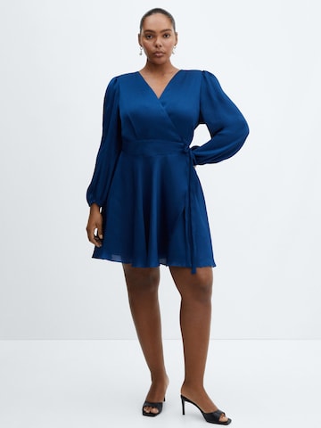 MANGO Kleid 'RAMA' in Blau: predná strana