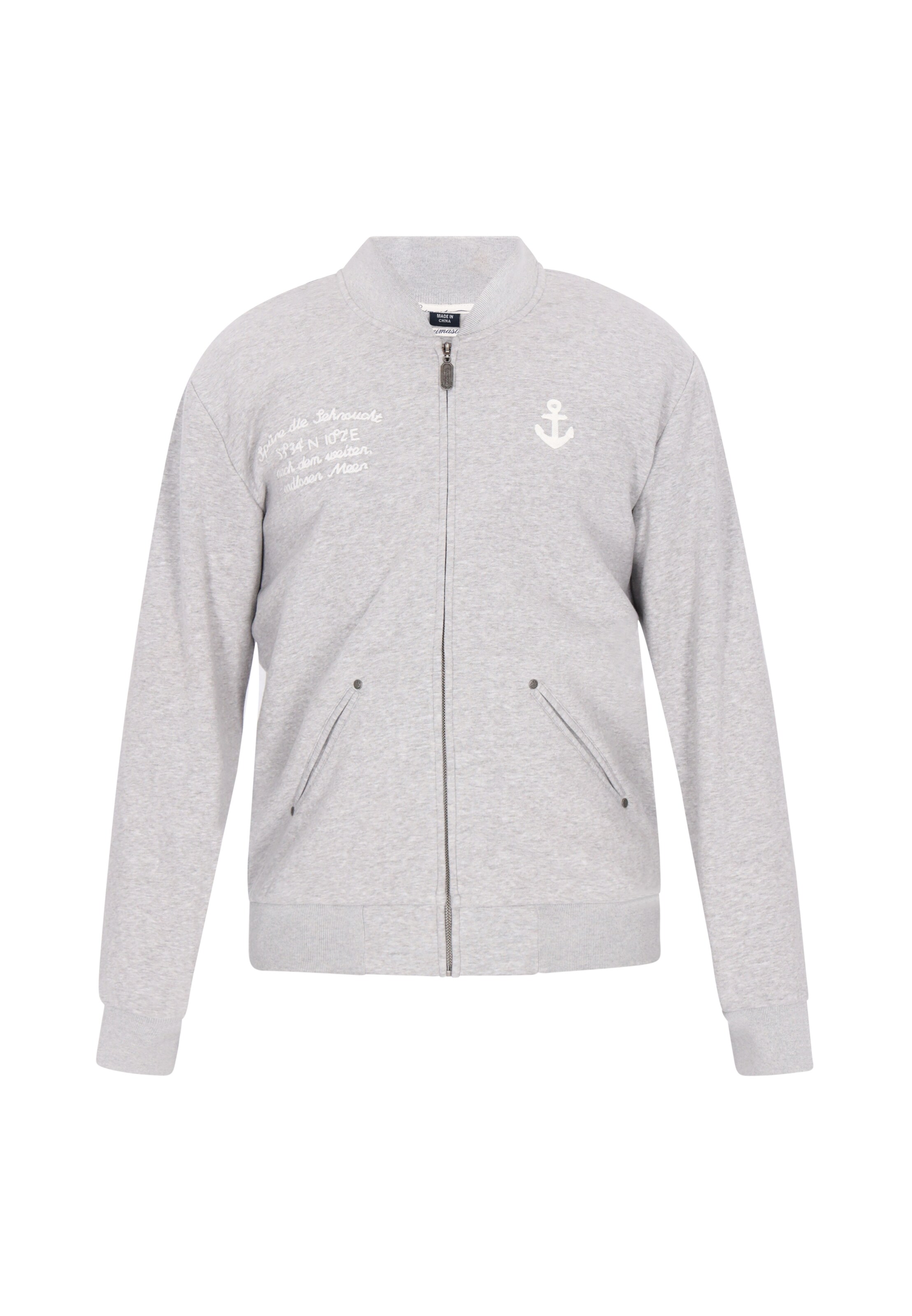 DreiMaster Vintage - Casaco em moletão em cinzento: frente