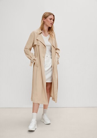 Manteau mi-saison comma casual identity en beige