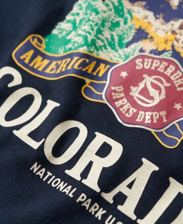 Superdry Shirt 'Travel Souvenir' in Blauw