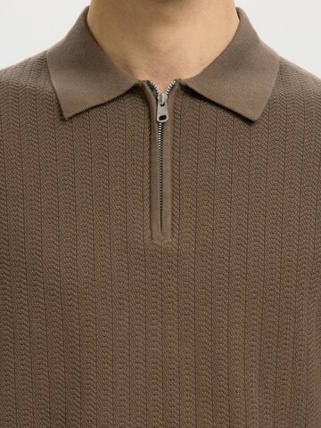 Pull-over 'SLHCran' SELECTED en marron