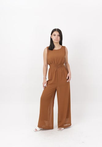 Elara Jumpsuit in Brown