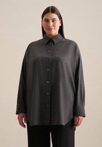 SEIDENSTICKER Blouse in Grijs: voorkant