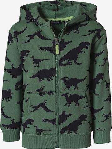 BLUE SEVEN - Sudadera con cremallera en verde: frente