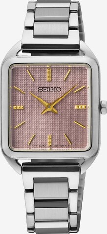 SEIKO Analoguhr in Silber: predná strana