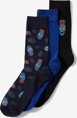 Calzino 'JACMARS SKULLS' di JACK & JONES in blu: frontale