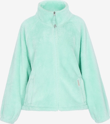 Schmuddelwedda Fleece jas in Groen: voorkant