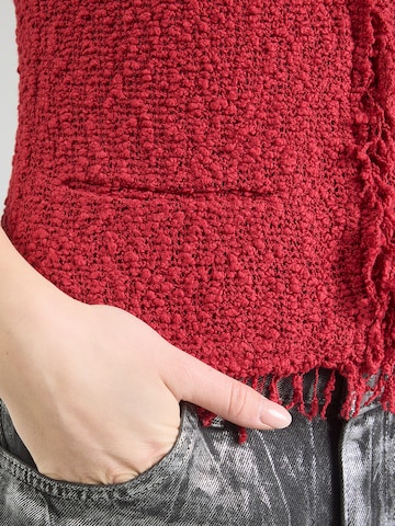 IRO Pleten brezrokavnik 'Shanny' | rdeča barva
