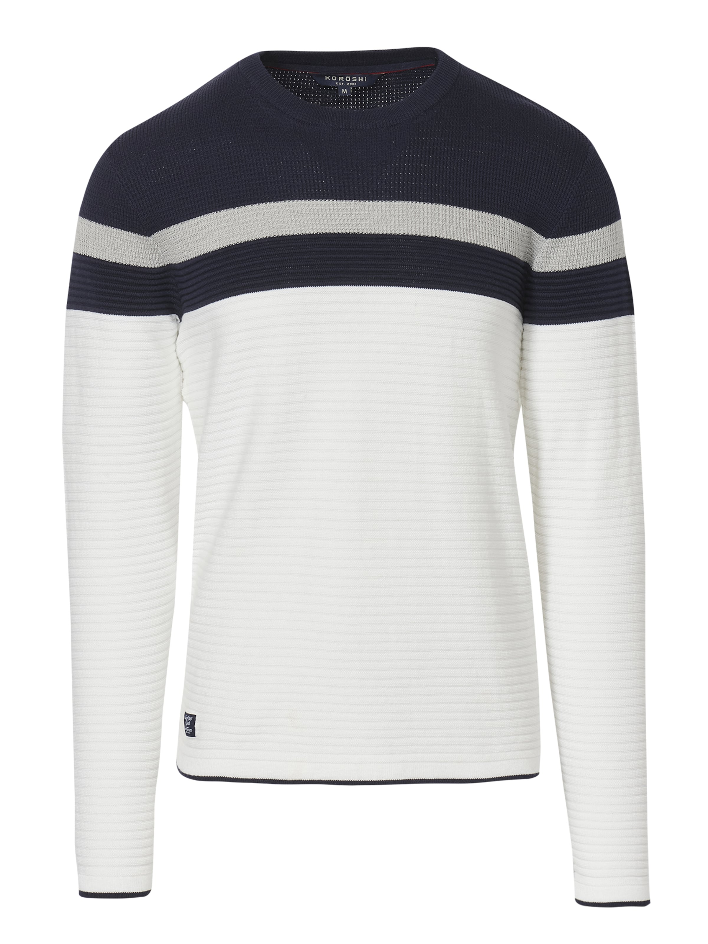 KOROSHI Pulover | bela barva: sprednja stran