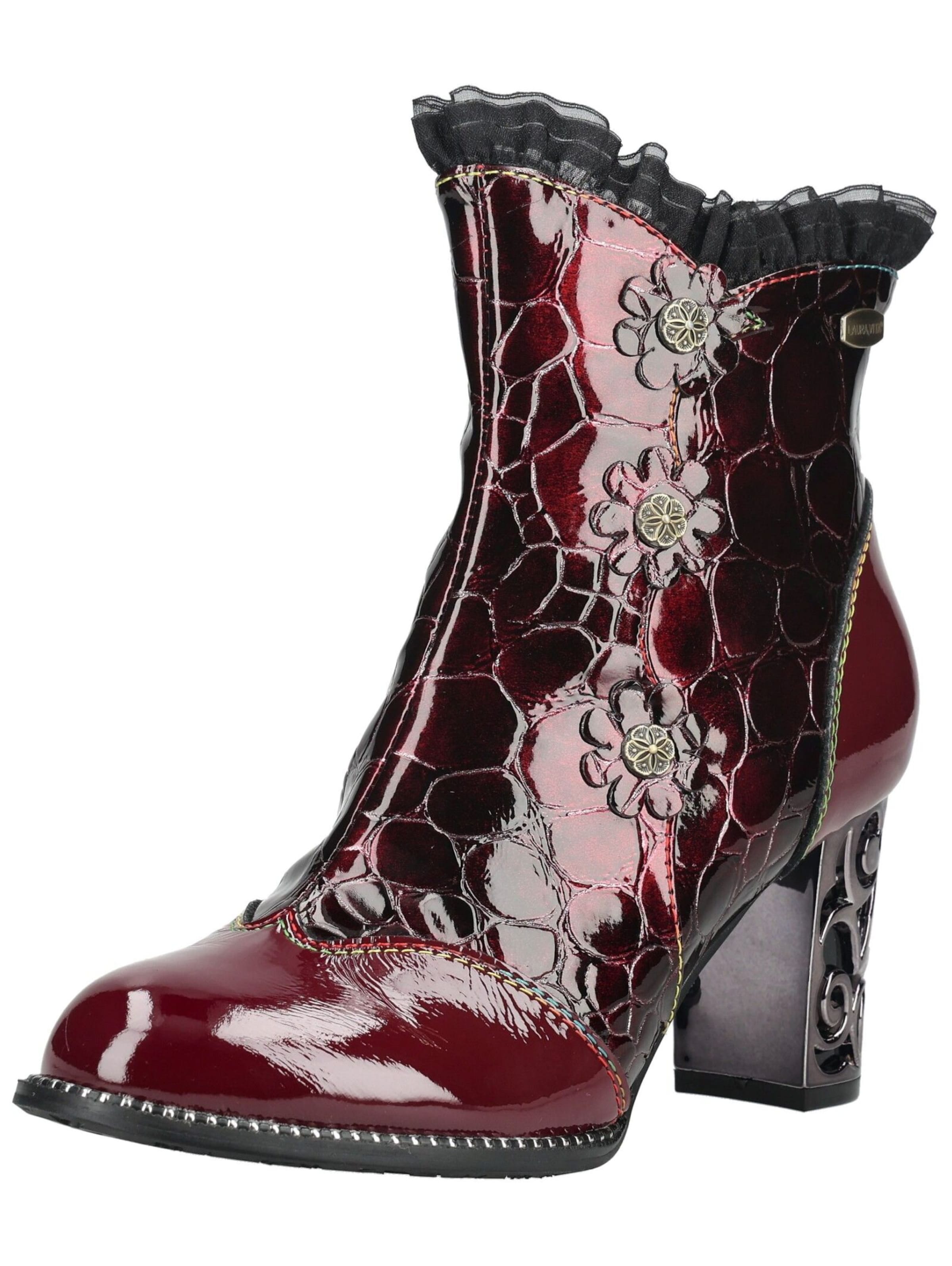 Bottines Laura Vita en rouge : devant