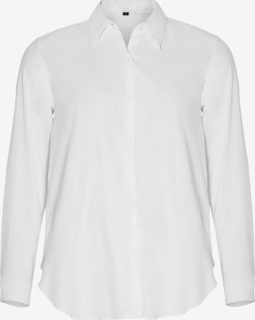 Squad the label Blouse in Wit: voorkant