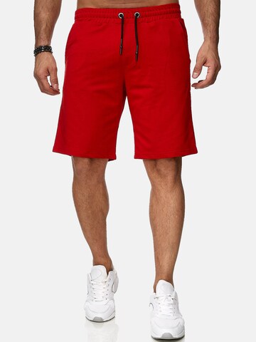 Reslad Regular Pants 'Shorts Basic Sweathose' in Red