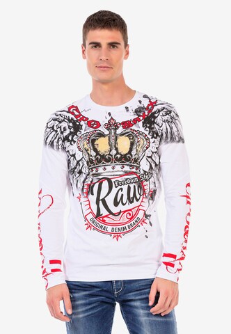 CIPO & BAXX Sweatshirt in Weiß: Vorderseite