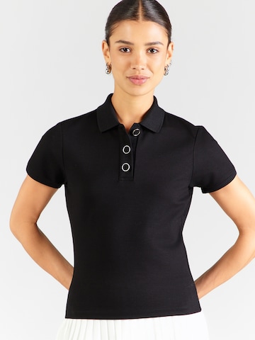 T-shirt 'Dereyel' HUGO en noir : devant