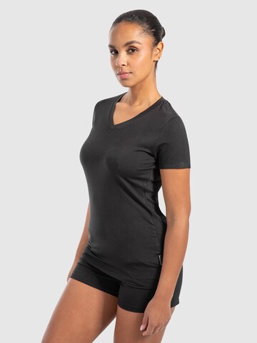 Smilodox T-Shirt 'Nela' in Schwarz