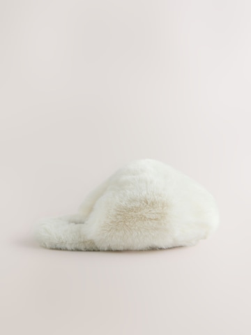 Pantoufle Next en blanc