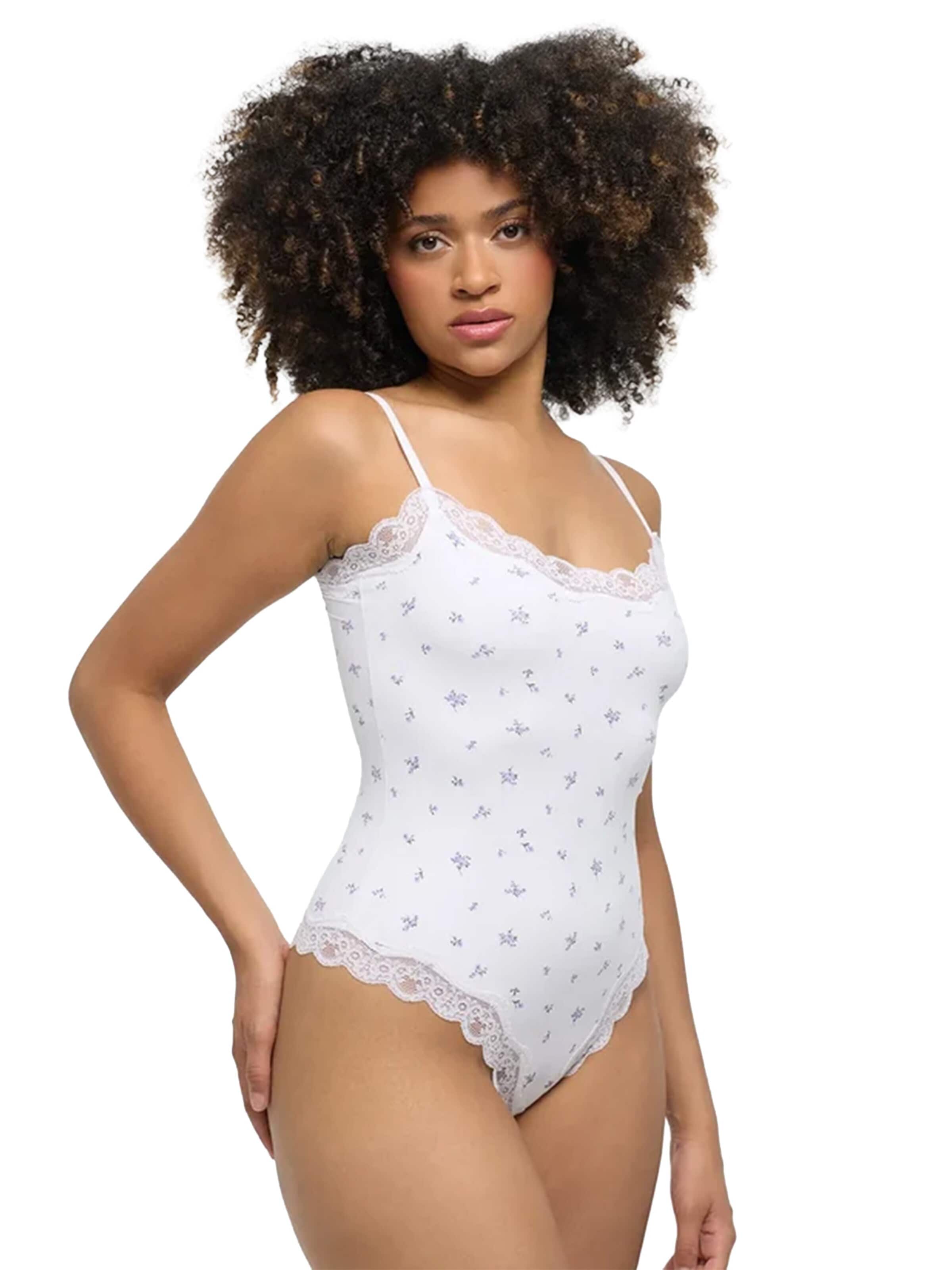 cfab Bodysuit 'Bodysuit String mit Lace' in White