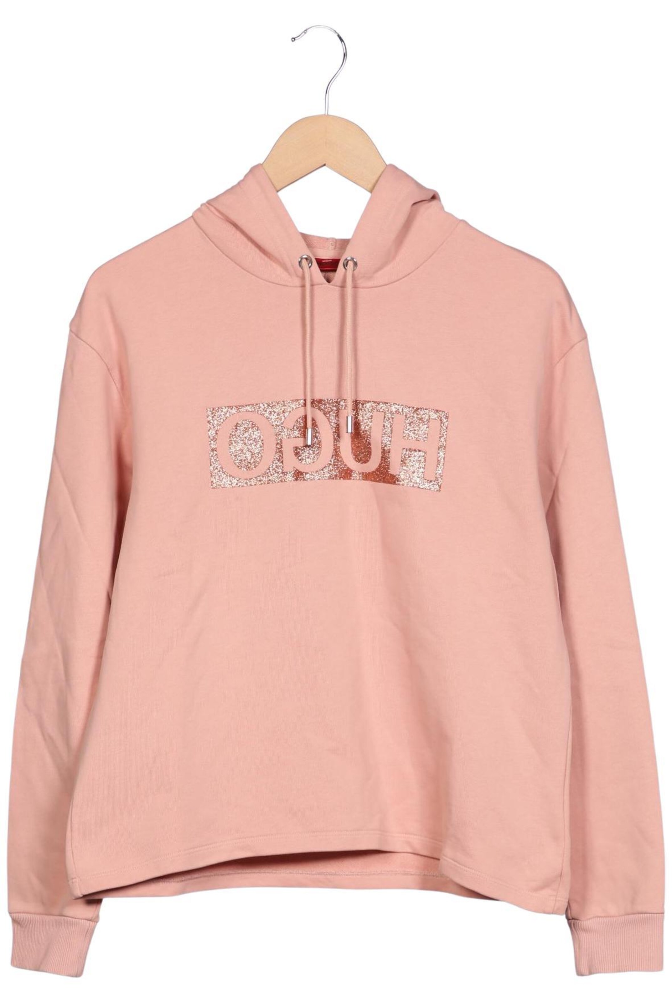 HUGO Sweatshirt & Zip-Up Hoodie in M in Pink: front