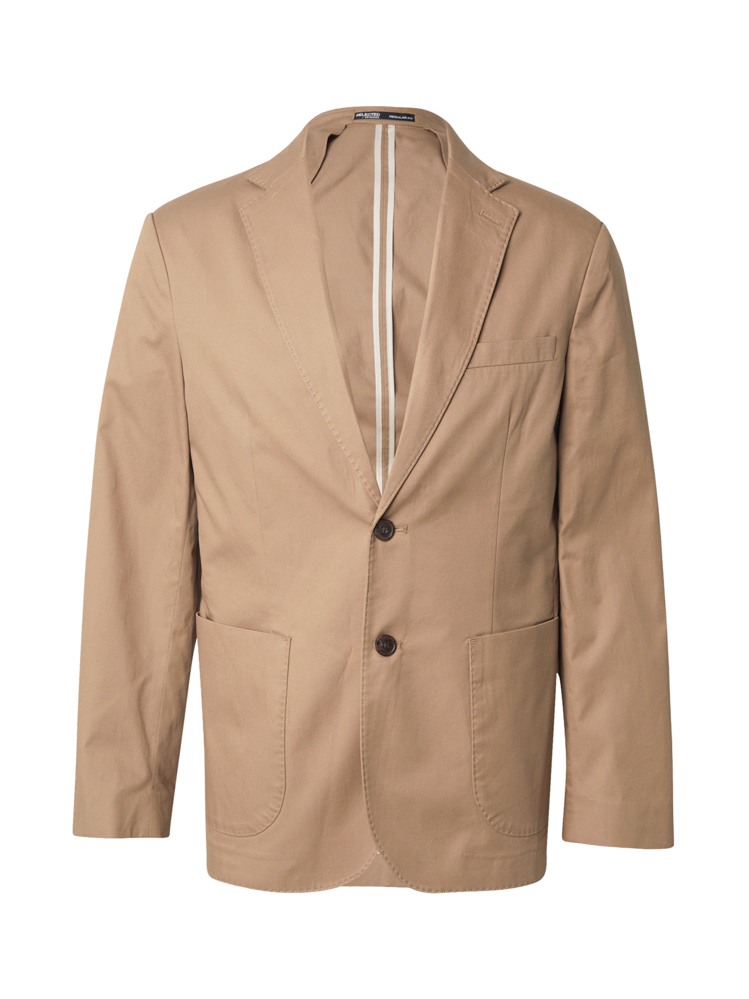 SELECTED Comfort Fit Jakke 'SLHTANGER' i brun: forside