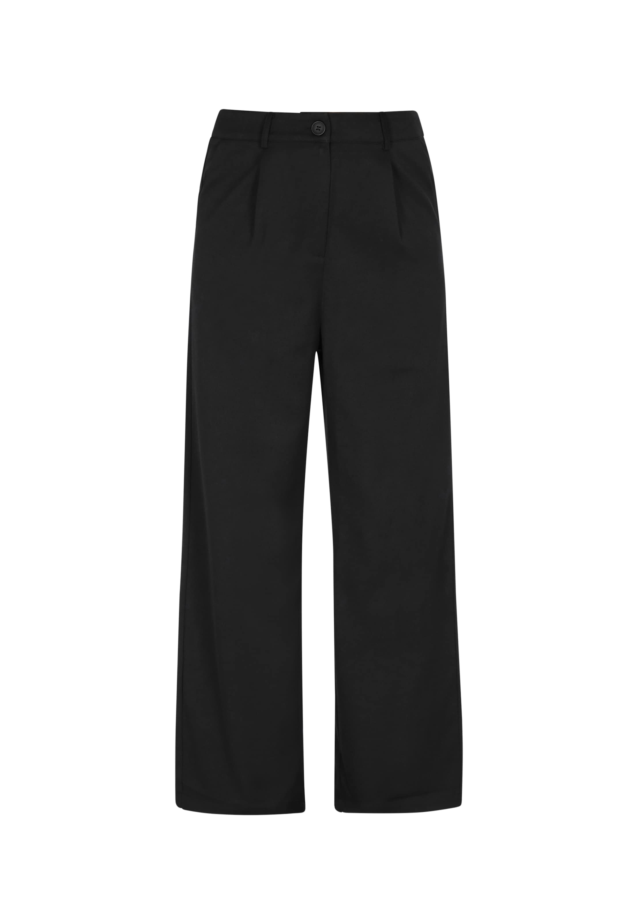 Wide Leg Pantalon à pince faina en noir : devant