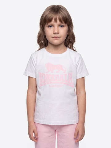 LONSDALE Футболка в Ярко-розовый: спереди