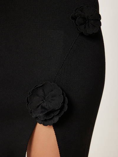 Rochie tricotat Happiness İstanbul pe negru, Vizualizare produs